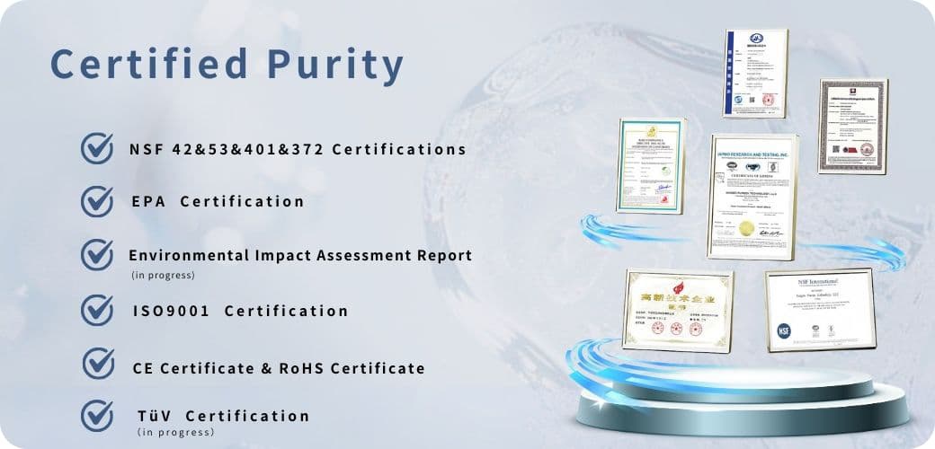 Water Filters With Global Certifications